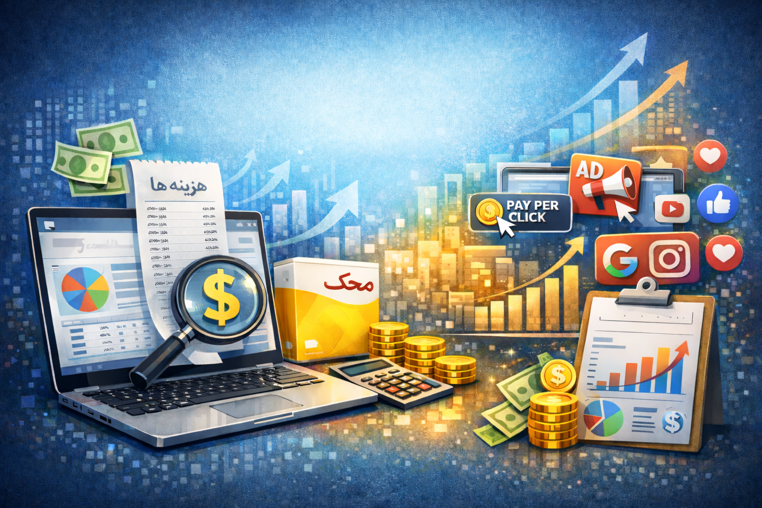 نقش نرم افزار حسابداری محک در شناخت هزینه های تبلیغات آنلاین